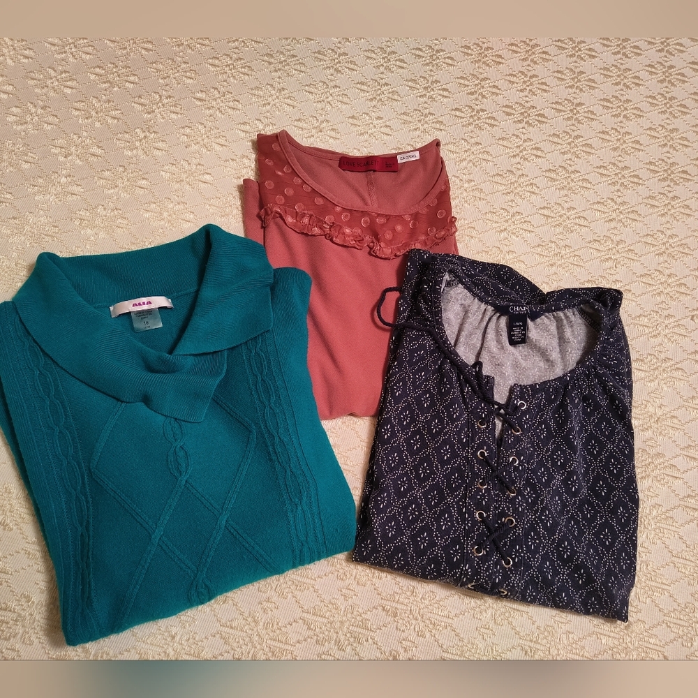 Bundle of 3 size Large tops for $10